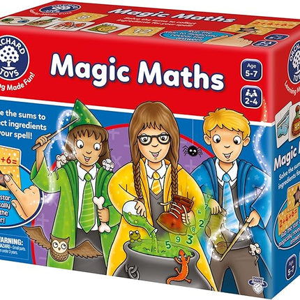 Orchard Toys Moose Games Magic Maths Game. an exciting and spellbinding Math Game. for Ages 5-7 and for 2-4 Players