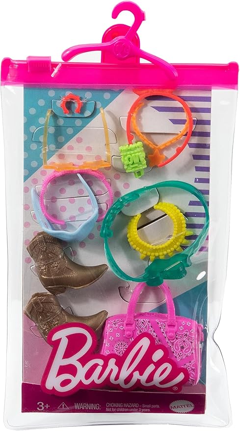 Barbie Accessories Western Pack with 11 Storytelling Pieces for Barbie Dolls