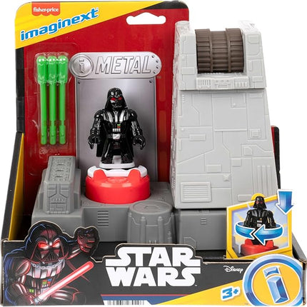 Fisher-Price Imaginext Star Wars Toys Death Star Turret Cannon with Darth Vader Metal Character Key for Kids Ages 3+ Years