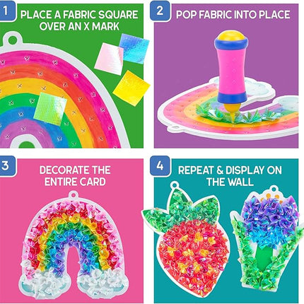 Educational Insights Tufting Kit - Arts and Crafts for Kids, Create Mess Free Projects, DIY Sensory Activity Set for Toddlers, Poke in Fabric Supplies, Creative Gift, Girls and Boys Ages 5+