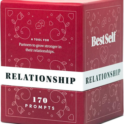 BestSelf Relationship Deck - 150 Discussion Prompts to Create Real Conversations - Perfect Couples Games, Card Games for Adults, and Amazing Gifts for Wife