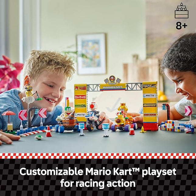 LEGO Super Mario: Mario Kart Baby Peach & Grand Prix Set Home Circuit - Nintendo Toy Building Set for Kids, Girls and Boys, Ages 8+ - Collectible Mario Kart Toy - Gift Idea for Birthdays - 72036