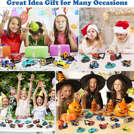 ZHFUYS 12PCS Metal Mini Cars Toy for Kids, Toy Cars for Kids, Trucks Toy Vehicles Set for Toddlers, Party Favors for Toddler Toys,Educational Play, Birthday Gift for Boys Girls