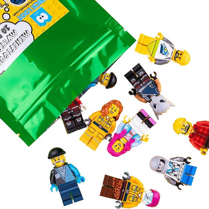10 NEW LEGO MINIFIG PEOPLE LOT random grab bag of minifigure guys city town set by USA