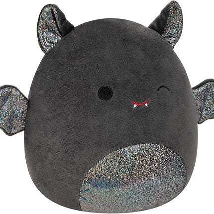 Squishmallows Original 8-Inch Emily Bat with Sparkly Ears and Belly - Medium-Sized Ultrasoft Official Jazwares Plush