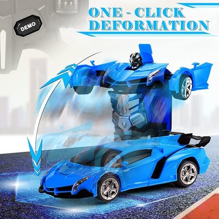 Dolanus Remote Control Car - Transform Robot RC Cars Contains All Batteries: One-Button Deformation and 360 Degree Rotating Drifting, Present Christmas Birthday Gift for Boys/Girls
