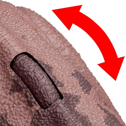 Mattel Jurassic World Wild Roar Dinosaur Action Figure, Pachyrhinosaurus with Continuing Head Strike & Sound, Posable Toy with Digital Play