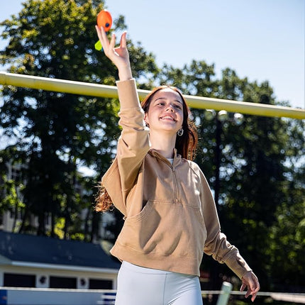 NERF Vortex Mini Aero Howler Foam Football - NERF Soft Mini Vortex Football for Long-Distance Throws - Perfect for Pool + Beach Ball - Kids Aero Howler Whistle Foam Ball