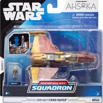 Star Wars Micro Galaxy Squadron Fiend Fighter - 5-Inch Vehicle with 1-Inch Micro Figure Accessory