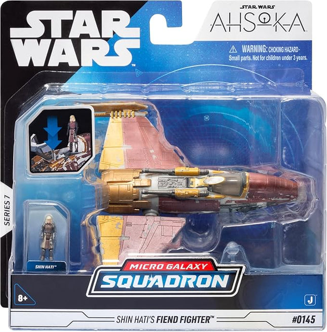Star Wars Micro Galaxy Squadron Fiend Fighter - 5-Inch Vehicle with 1-Inch Micro Figure Accessory