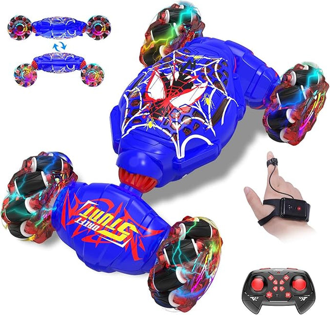 Remote Control Car, Gesture Sensing RC Stunt Car, 4WD Transform Off-Road Vehicle for 360° Rotation & Drift, 2.4GHz Hand Controlled Twister Cars, RC Cars Toys for Kids Boys Girls Birthday Gift Age 6-12