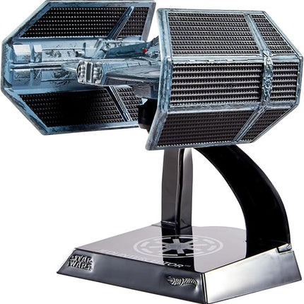 Hot Wheels Star Wars Starships Select Premium Diecast Darth Vader's TIE Advanced, Includes 1 Vehicle, 1 Display Stand
