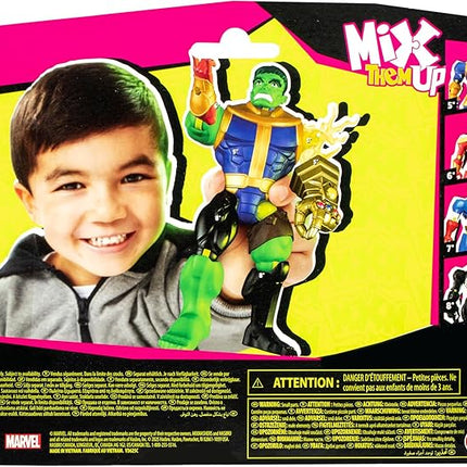 Avengers Marvel MixMashers Hulk Custom Deluxe Mix-and-Match Action Figure & Accessories, 5-Inch-Scale Super Hero Toys for Kids Ages 4+