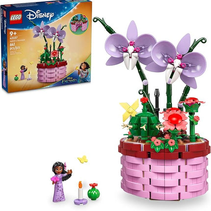 LEGO Disney Encanto Isabela’s Flowerpot, Buildable Orchid Flower Toy for Kids with Disney Encanto Mini-Doll, Disney Toy for Play and Display, Fun Disney Gift for 9 Year Old Girls and Boys, 43237