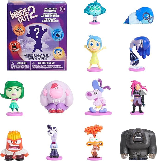 Inside Out Disney Pixar 2 Mini Collectible Figures 1" to 2.5" Tall Toy for Kids Ages 3+ Just Play