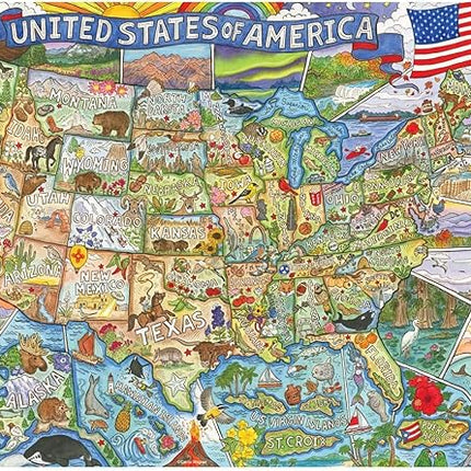 Buffalo Games - Carrie Wagner - Colorful Country - 1000 Piece Jigsaw Puzzle for Adults -Challenging Puzzle Perfect for Game Nights - Finished Size is 26.75 x 19.75