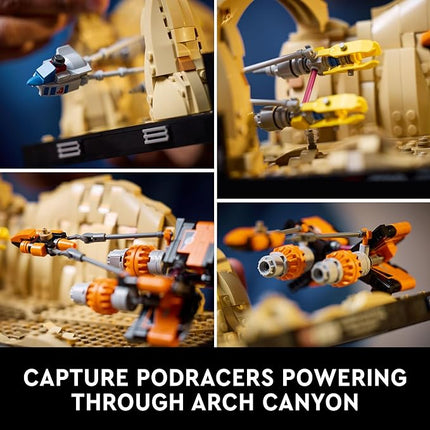 LEGO Star Wars: The Phantom Menace Mos ESPA Podrace Diorama, Build and Display Model for Adults, Star Wars Fan Gift with Anakin Skywalker's Podracer, 75380