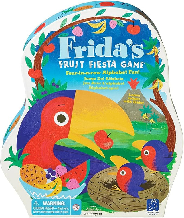 Educational Insights Frida's Fruit Fiesta - Toddler Board Games, ABC Learning Toys for Kids Ages 3-5, Preschool Learning Activities, Letter Matching Game, Alphabet Bingo, Classroom Games for Ages 4+