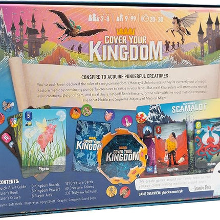 Cover Your Kingdom | Cover Your Assets New & Very Obnoxious Brother | A Magically Malicious Party Game for 2-8 Players 9+