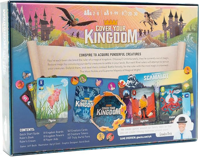 Cover Your Kingdom | Cover Your Assets New & Very Obnoxious Brother | A Magically Malicious Party Game for 2-8 Players 9+