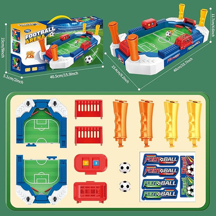 Mini Foosball Table, Soccer Board Game for Kids, 3 4 5 6 7 8-12 Year Old Boys Girls Birthday Gifts, Football Games Pinball Machine, Indoor Outdoor Family Party Sports Toys