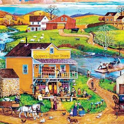 MasterPieces 500 Piece EZ Grip Jigsaw Puzzle for Adults, Family, Or Youth - Cooper's Corner - 19.25"x26.75"