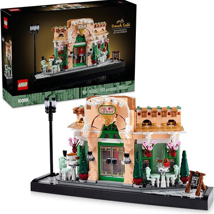LEGO Icons French Café Paris Building Kit - DIY Set for Adults - Collectible Bedroom and Home Decor - Display for Home or Office - Gift for Birthday - 10362