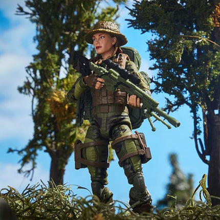 G.I. Joe Classified Series 60th Anniversary Action Marine - Sniper, Collectible 6 Inch Action Figure with Ghillie Suit and 19 Accessories