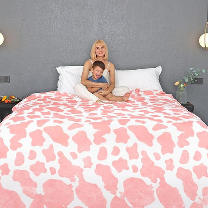 Warm Blanket Pink Soft Lightweight Blanket Soft Large Throw Blanket for King Bed