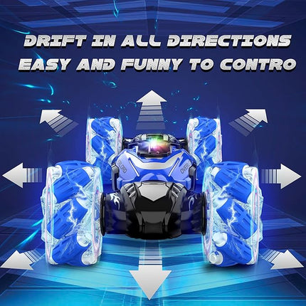 Remote Control Car, Gesture Sensing RC Stunt Car, 4 WD Transform Off Road for Rotating, 2.4Ghz Hand Controlled Remote Control Twister Cars, RC Cars for Kids Boys Girls Toy Gift Age 6 7 8 9 10 11 12 yr