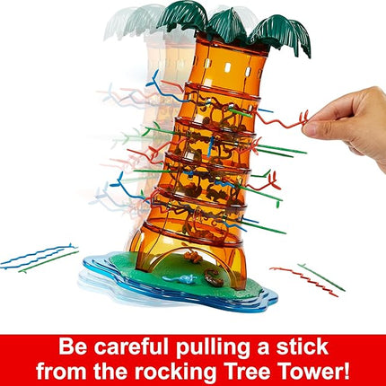 Mattel Games Kerplunk Rockin’ Tree Party Game for Kids, Families & Parties, Features Animal Pieces