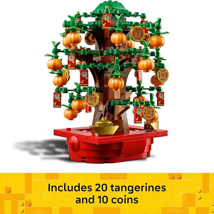LEGO Money Tree - Lunar New Year Building Toy - Kids Chinese Culture Learning and Educational Toy for Boys and Girls, Ages 9+ - Holiday Decorations for Table - 40648