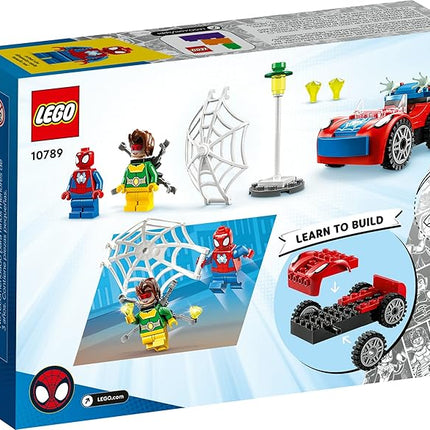 LEGO Marvel Spider-Man's Car and Doc Ock - Kids Pretend Play Set with Glow in The Dark Pieces for Boys & Girls, Ages 4+ - Gifts for Birthdays - 10789