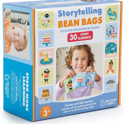 Educational Insights Storytelling Bean Bags - Tactile Bean Bags for Kids Classroom, Includes 15 Bean Bags, Gift for Ages 3+
