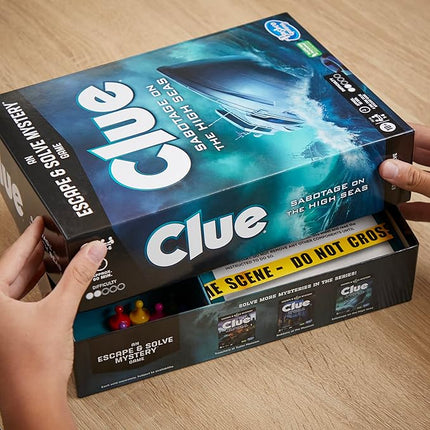 Hasbro Gaming Clue Board Game Sabotage on The High Seas, Escape Room Game, Murder Mystery Games, 1-6 Players, 10+ (Amazon Exclusive)