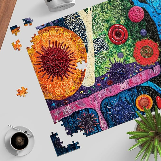Vita Mosaic Jigsaw Puzzles, Puzzles for Adults 1000 Pieces, Cell Symphony Impossible Challenging Puzzles Game, Home Decoration Puzzle, Interlock Perfectly No Dust