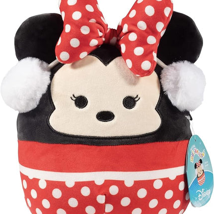 Squishmallows Original 8-Inch Minnie Mouse- Official Jazwares Disney Christmas Plush - Collectible Soft & Squishy Stuffed Animal Toy- Add to Your Squad - Gift for Kids, Girls & Boys