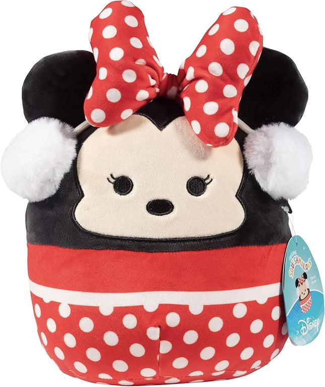 Squishmallows Original 8-Inch Minnie Mouse- Official Jazwares Disney Christmas Plush - Collectible Soft & Squishy Stuffed Animal Toy- Add to Your Squad - Gift for Kids, Girls & Boys