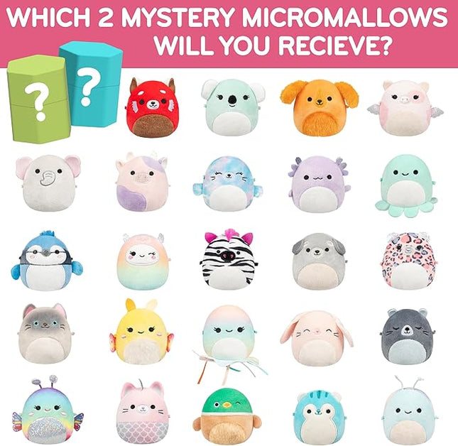Squishmallows Micromallows Series 1 Mini Mystery Plush (2 Pack) Official Jazwares Plush - Collectible Soft & Squishy Blind Capsules - Styles May Vary - Gift for Boys, Girls Kids