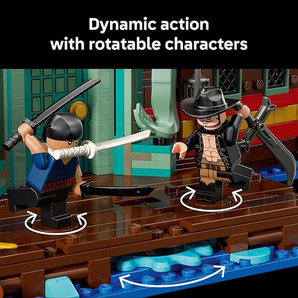 Lego ONE Piece The Baratie Floating Restaurant Building Set for Adults - Collectible Building Blocks for Anime Fans, 18+ - Arts and Crafts DIY Kit W/10 Minifigures - Gift Idea for Birthdays - 75640