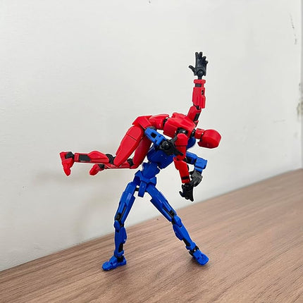 (Assembly Completed) 8 Packs T13 Action Figure Set, 3D Printed ActionFigure Toy Gifts for Kids, Dummy 13,Robot 13 Action Figure Full Body Mechanical Doll Christmas Birthday Gift for Boys Girls