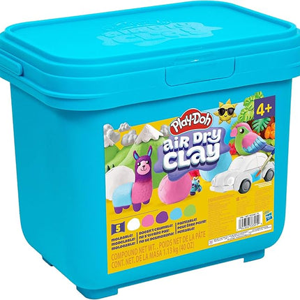 Play-Doh Brand Multicolor Air Dry Clay Bucket, 40 oz, 5 Colors, Paintable Clay Lightweight & Crumble-Free Sculpting Clay, Arts and Crafts Supplies, Kids Craft Material