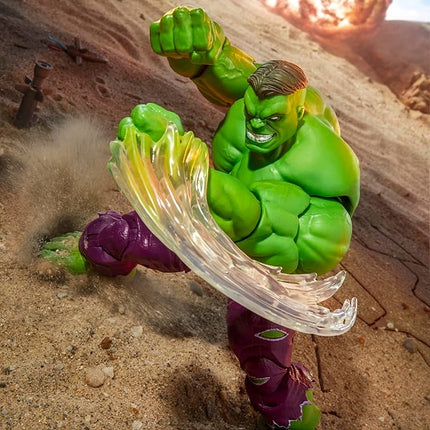 Marvel Legends Maximum Series Hulk, Deluxe Hulk Comics Collectible 6-Inch Scale Action Figure with Incredible Articulation and Smashing Accessories