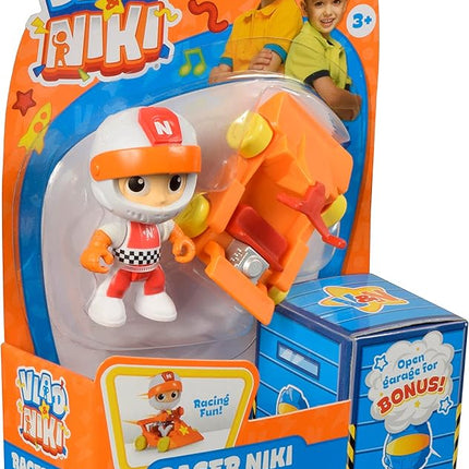 BANDAI Vlad & Niki Play Action Figure - Racer Niki Figure - Articulated Action Figurine with Accessories, Multicolor, P57556