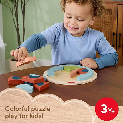 Fisher-Price Wood Preschool Toy Jigsaw Puzzle, Tiny Garden Lady Bug 18-Piece Wooden Activity for Fine Motor Play Kids Ages 3+ Years (Amazon Exclusive)
