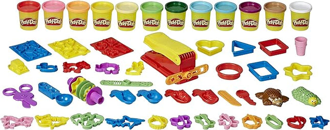 Play-Doh Ultimate Fun Factory, Great First Play-Doh Set Multipack Set for Kids, 47 Tools, 12 Non-Toxic Colors, Back to School Gifts & Classroom Supplies, Ages 3+ (Amazon Exclusive)