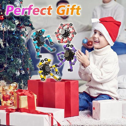 Transformable Fidget Spinners 3 Pcs for Kids and Adults Stress Relief Sensory Toys for Boys and Girls Fingertip Gyros for Party Favors Goodie Bag Stuffers for Kids
