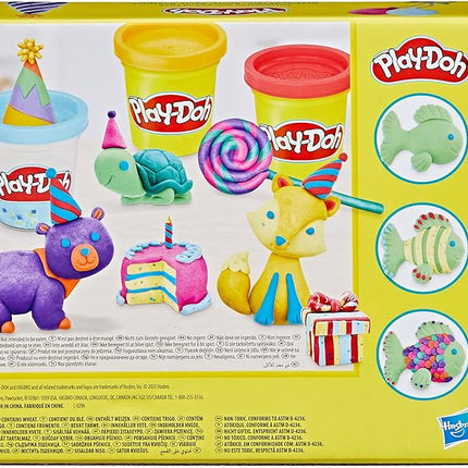 Play-Doh 12 Pack Celebration Compound, Includes Confetti & Metallic Shine, Assort. Colors, Back to School Gifts, Prizes, & Party Favors, Kids Arts & Crafts, Preschool Toys, Ages 3+