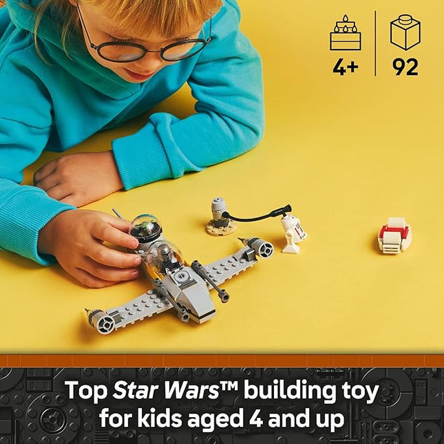 LEGO Star Wars: The Mandalorian Mando and Grogu's N-1 Starfighter Toddler Building Toy - Star Wars Baby Yoda Toy for Kids, Boys & Girls, Ages 4+ - Educational Preschool Toy Gift for Birthdays - 75410