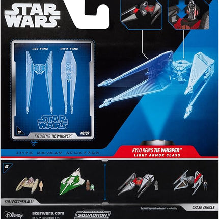 Star Wars Micro Galaxy Squadron TIE Whisper Mystery Bundle - 5-Inch Vehicle and 2.5-Inch Vehicle with Micro Figure Accessories